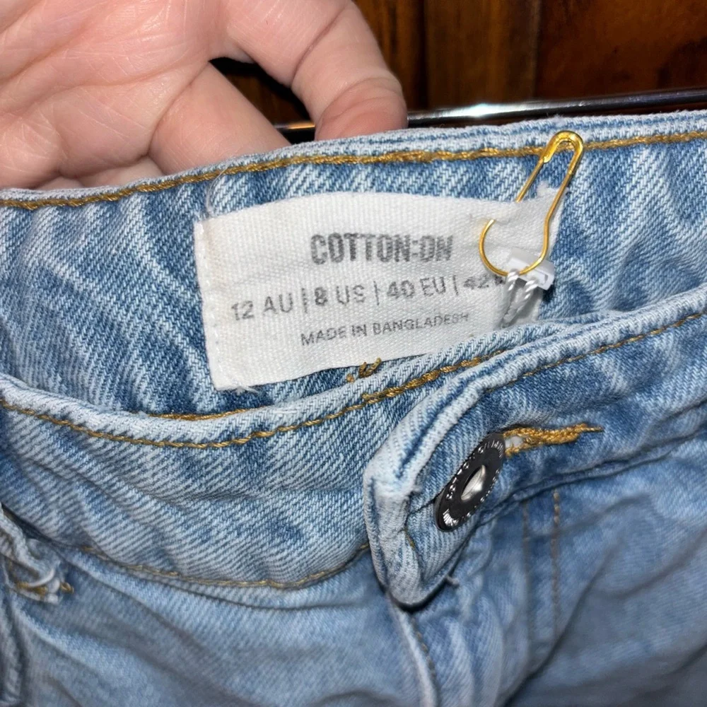 Cotton On Women’s Denim Mom Jeans Size 8 - Picture 3 of 5